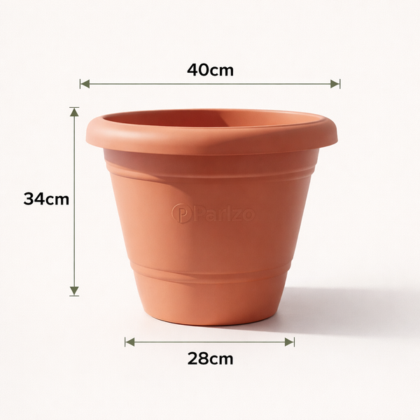 Gardening Pots - Terracotta Color (16 Inch) (Set of 4,3,2)