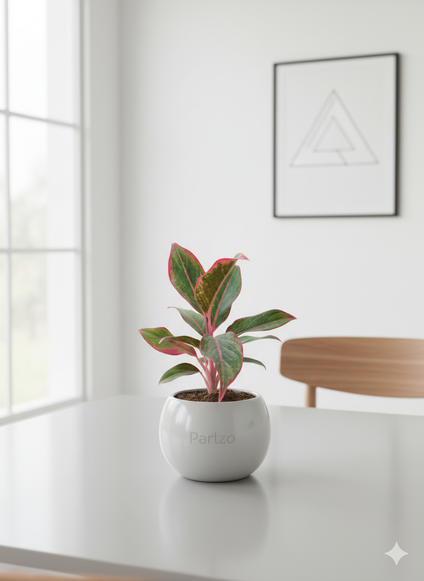 Aglaonema Siam Aurora (Red Lipstick Aglaonema) plant