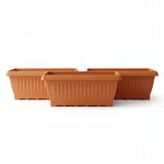 Brown Rectangle Planter 26 inches (Set of 3,2)
